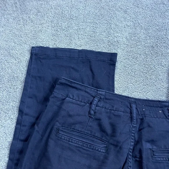 PILCRO Anthropologie Navy Button Fly Wide Leg Pants - Picture 8 of 8